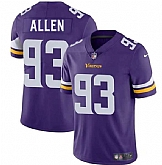 Men & Women & Youth Minnesota Vikings #93 Jonathan Allen Purple 2025 Vapor Limited Stitched Jersey,baseball caps,new era cap wholesale,wholesale hats